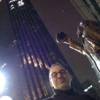 In the shadow of the famous IDS Tower downtown Minneapolis